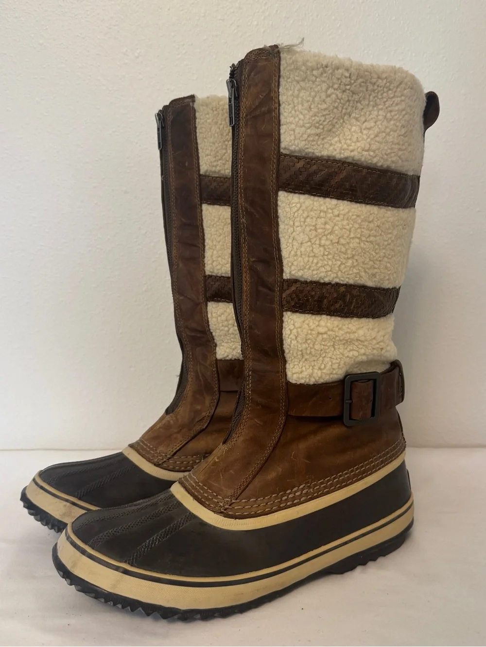 Sorel Womens Helen of Tundra II Mid Calf WP Leather/Rubber Snow Boots 12 ECU